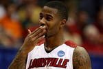 DAYTON, OH - MARCH 22:  Terrence Williams #1 of the Louisville Cardinals reacts after a play late in the game against the Siena Saints during the second round of the NCAA Division I Men's Basketball Tournament at the University of Dayton Arena on March 22, 2009 in Dayton, Ohio.  (Photo by Andy Lyons/Getty Images)