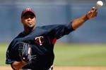 TAMPA, FL - FEBRUARY 28:  Pitcher Francisco Liriano #47 of the Minnesota Twins pitches against the New York Yankees during a Grapefruit League Spring Training game at George M. Steinbrenner Field on February 28, 2009 in Tampa, Florida.  (Photo by J. Meric/Getty Images)