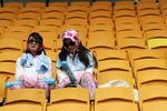 SEOUL, SOUTH KOREA - MARCH 24:  South Korean fans sit in an emptying stadium after the loss to Japan in the World Baseball Classic championship game at the Dodgers Stadium in Los Angeles was screened at Chamsil Stadium on March 24, 2009 in Seoul, South Korea.