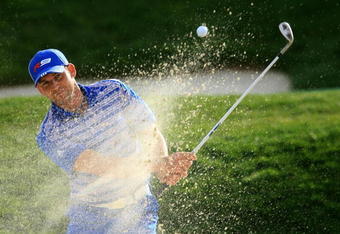 MARANA, AZ - FEBRUARY 23:  Sergio Garcia of Spain hits a shot during a practice round prior to the start of the Accenture Match Play Championship at the Ritz-Carlton Golf Club at Dove Mountain on June 6, 2009 in Marana, Arizona.  (Photo by Scott Halleran/Getty Images)