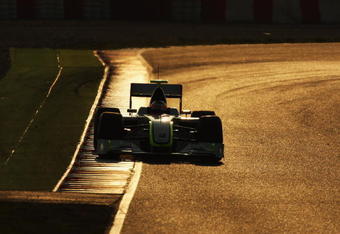 BARCELONA, SPAIN - MARCH 12:  Rubens Barrichello of Brazil and team Brawn GP in action during formula one testing at the Circuit de Catalunya on March 12, 2009 in Barcelona, Spain.  (Photo by Mark Thompson/Getty Images)