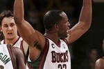 MILWAUKEE - MARCH 4:  Michael Redd #22 of the Milwaukee Bucks fires up the crowd during a game against the Chicago Bulls at the Bradley Center March 4, 2007 in Milwaukee, Wisconsin. The Bulls defeated the Bucks 126-121in overtime. NOTE TO USER: User expressly acknowledges and agrees that, by downloading and/or using this Photograph, user is consenting to the terms and conditions of the Getty Images License Agreement.  (Photo by Jonathan Daniel/Getty Images)