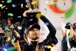 LOS ANGELES, CA - MARCH 23:  Ichiro Suzuki #51 of Japan holds up the championship trophy after defeating Korea during the finals of the 2009 World Baseball Classic on March 23, 2009 at Dodger Stadium in Los Angeles, California. Japan won 5-3 in 10 innings.  (Photo by Kevork Djansezian/Getty Images)