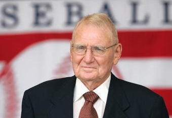COOPERSTOWN, NY - JULY 31: Hall of Famer George Kell attends the Baseball Hall of Fame Induction ceremony on July 31, 2005 at the Clark Sports Complex in Cooperstown, New York.  (Photo by Ezra Shaw/Getty Images)