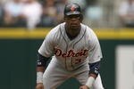 SEATTLE - JULY 15:  Marcus Thames #33 of the Detroit Tigers leads off against the Seattle Mariners on July 15, 2007 at Safeco Field in Seattle, Washington. The Tigers won 11-7. (Photo by Otto Greule Jr/Getty Images)