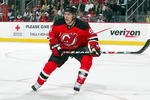 NEWARK, NJ - MARCH 17:  Zach Parise #9 of the New Jersey Devils skates against the Chicago Blackhawks   at the Prudential Center on March 17, 2009 in Newark, New Jersey.  The Devils defeated the Blackhawks 3-2.  (Photo by Jim McIsaac/Getty Images)