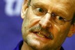 EDEN PRAIRIE, MN - MAY 4:  Minnesota Vikings head coach Brad Childress talks with the media after rookie camp on May 4, 2007 at Olympics Place in Eden Prairie, Minnesota.  (Photo by Scott A. Schneider/Getty Images)