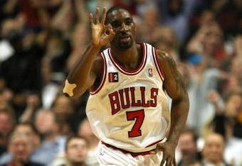 CHICAGO - MARCH 06:  Ben Gordon #7 of the Chicago Bulls gestures as he reacts to making a 3-point basket in the second quarter against the Milwaukee Bucks at the United Center on March 6, 2009 in Chicago, Illinois.  NOTE TO USER: User expressly acknowledges and agreees that, by downloading and/or using this Photograph, User is consenting to the terms and conditions of the Getty Images License Agreement.  (Photo by Jonathan Daniel/Getty Images)