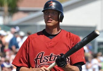 BRADENTON, FL - MARCH 8:  Outfielder Hunter Pence #9 of the Houston Astros sets to bat against the Pittsburgh Pirates March 8, 2009 at McKechnie Field in Bradenton, Florida.  (Photo by Al Messerschmidt/Getty Images)