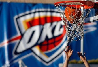 OKLAHOMA CITY - OCTOBER 29:  A fan plays basketball outside before the Milwaukee Bucks play the Oklahoma City Thunder at the Ford Center on October 29, 2008 in Oklahoma City, Oklahoma. NOTE TO USER: User expressly acknowledges and agrees that, by downloading and/or using this Photograph, user is consenting to the terms and conditions of the Getty Images License Agreement.   (Photo by Chris Graythen/Getty Images)