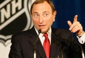 MONTREAL - JANUARY 24:  NHL Commissioner Gary Bettman speaks at the NHL Board of Governors Meeting during the 2009 NHL All-Star weekend on January 24, 2009 at the Bell Centre in Montreal, Canada.  (Photo by Richard Wolowicz/Getty Images)