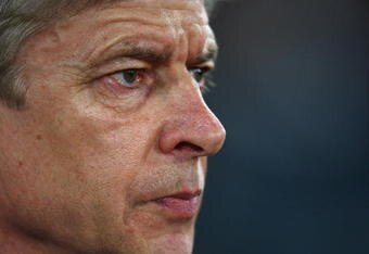 ROME - MARCH 11:  Arsenal Manager Arsene Wenger looks on during the UEFA Champions League, Round of Last 16, Second Leg match between AS Roma and Arsenal at the Stadio Olimpico on March 11, 2009 in Rome, Italy.  (Photo by Jamie McDonald/Getty Images)