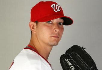 VIERA, FL - FEBRUARY 21:  Pitcher Scott Olsen #19 of the Washington Nationals poses during photo day at Roger Dean Stadium on February 21, 2009 in Viera, Florida.  (Photo by Doug Benc/Getty Images)