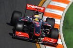 MELBOURNE, AUSTRALIA - MARCH 27:  Lewis Hamilton of Great Britain and McLaren Mercedes drives during practice for the Australian Formula One Grand Prix at the Albert Park Circuit on March 27, 2009 in Melbourne, Australia.  (Photo by Clive Mason/Getty Images)