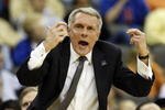 KANSAS CITY, MO - MARCH 19:  Head Coach Gary Williams of the Maryland Terrapins yells from the sideline in the first half of their first round game against the California Golden Bears in the NCAA Division I Men's Basketball Tournament at the Sprint Center on March 19, 2009 in Kansas City, Missouri.  (Photo by Jamie Squire/Getty Images)