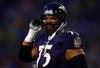BALTIMORE - DECEMBER 30:  Jonathan Ogden #75 of the Baltimore Ravens unbuckles his helmet during the game against the Pittsburgh Steelers at M&T Bank Stadium December 30, 2007 in Baltimore, Maryland.  (Photo by Jamie Squire/Getty Images)