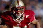 7 Nov 1998:  Running back Mike Cloud #21 of the Boston College Eagles in action during a game against the Notre Dame Fighting Irish at the Alumni Stadium in Chestnut Hill, Massachusetts. The Fighting Irish defeated the Eagles 31-26. Mandatory Credit: Ezra O. Shaw  /Allsport