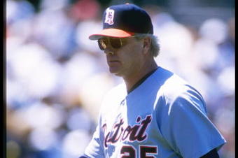 25 Jun 1996:  Manager Buddy Bell of the Detroit Tigers walks onto the field during a game against the Oakland Athletics at the Oakland Coliseum in Oakland, California.  The Tigers won the game 10-8. Mandatory Credit: Otto Greule Jr.  /Allsport