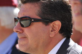 LANDOVER, MD - OCTOBER 4:  Owner Daniel Snyder of the Washington Redskins watches pregame action before the game against the Tampa Bay Buccaneers at FedExField on October 4, 2009 in Landover, Maryland. The Redskins defeated the Buccaneers 16-13. (Photo by Larry French/Getty Images)