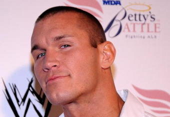 HOLLYWOOD - AUGUST 21:  Wrestler Randy Orton arrives at the WWE's SummerSlam Kickoff Party at H-Wood Club on August 21, 2009 in Hollywood, California.  (Photo by Frazer Harrison/Getty Images)