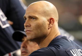 PHOENIX - MAY 30:  Pitcher Tim Hudson #15 of the Atlanta Braves watches from the dugout during the major league baseball game against the Arizona Diamondbacks at Chase Field on May 30, 2009 in Phoenix, Arizona.The Diamondbacks defeated the Braves 3-2.  (Photo by Christian Petersen/Getty Images)