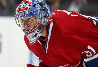 TORONTO, ON - OCTOBER 1:  Carey Price #31 of the Montreal Canadiens watches the play in a game against the Toronto Maple Leafs on October 1, 2009 at the Air Canada Centre in Toronto, Ontario. The Canadiens dfeated the Leafs 4-3 in overtime. (Photo by Claus Andersen/Getty Images)
