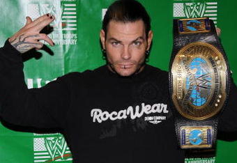 NEW YORK - DECEMBER 18:  Wrestler Jeff Hardy attends the WWE and USA Network help U.S Marine Corp Toys for Tots Foundation event at the NBC Experience store on December 18, 2007 in New York City.  (Photo by Bryan Bedder/Getty Images)