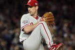 NEW YORK - OCTOBER 28:  Cliff Lee #34 of the Philadelphia Phillies throws a pitch against the New York Yankees in Game One of the 2009 MLB World Series at Yankee Stadium on October 28, 2009 in the Bronx borough of New York City.  (Photo by Jim McIsaac/Getty Images)