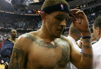 ORLANDO, FL - MAY 30: Delonte West #13 of the Cleveland Cavaliers walks off the court after being defeated by the Orlando Magic in Game Six of the Eastern Conference Finals during the 2009 Playoffs at Amway Arena on May 30, 2009 in Orlando, Florida. NOTE TO USER: User expressly acknowledges and agrees that, by downloading and or using this photograph, User is consenting to the terms and conditions of the Getty Images License Agreement  (Photo by Elsa/Getty Images)