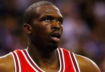LONDON, ENGLAND - OCTOBER 06:  Luol Deng of the Chicago Bulls looks on during the NBA pre-season game as part of the 2009 NBA Europe Live Tour between Chicago Bulls and Utah Jazz at the O2 Arena on October 6, 2009 in London, England.  NOTE TO USER: User expressly acknowledges and agrees that, by downloading and/or using this Photograph, user is consenting to the terms and conditions of the Getty Images License Agreement.  (Photo by Clive Rose/Getty Images)