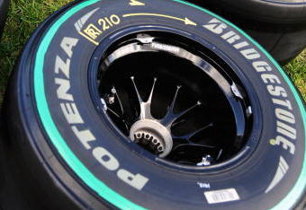 MELBOURNE, AUSTRALIA - MARCH 26:  Bridgestone slick tyres are seen in the paddock during previews to the Australian Formula One Grand Prix at the Albert Park Circuit on March 26, 2009 in Melbourne, Australia.  (Photo by Robert Cianflone/Getty Images)