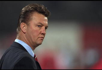 19 Mar 1996:  A portrait of Louis Van Gaal the manager of Ajax before the start of the Champions league match against Borussia Dortmund