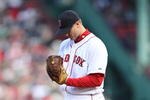 BOSTON - OCTOBER 11:  Pitcher Jonathan Papelbon #58 of the Boston Red Sox prepares to pitch against the Los Angeles Angels of Anaheim in the eighth inning of Game Three of the ALDS during the 2009 MLB Playoffs at Fenway Park on October 11, 2009 in Boston, Massachusetts. (Photo by Elsa/Getty Images)