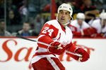 MONTREAL- SEPTEMBER 30:  Chris Chelios #24 of the Detroit Red Wings skates during the game against the Montreal Canadiens at the Bell Centre on September 30, 2008 in Montreal, Quebec, Canada.  The Canadiens defeated the Red Wings 2-1 in a shootout.  (Photo by Richard Wolowicz/Getty Images)