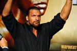 LAS VEGAS - SEPTEMBER 18:  WWE wrestler Triple H attends the official weigh-in for boxers Floyd Mayweather Jr. and Juan Manuel Marquez at the MGM Grand Garden Arena September 18, 2009 in Las Vegas, Nevada. The two will fight at the MGM on September 19.  (Photo by Ethan Miller/Getty Images)