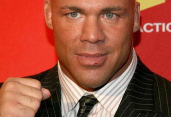 LAS VEGAS - DECEMBER 07:  Pro wrestler Kurt Angle arrives at Spike TV's 2007 'Video Game Awards' at the Mandalay Bay Events Center on December 7, 2007 in Las Vegas, Nevada.  (Photo by Frazer Harrison/Getty Images)