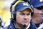 ANN ARBOR, MI - OCTOBER 24:  Head Coach Rich Rodriguez of the Michigan Wolverines looks on while playing the Penn State Nittany Lions on October 24, 2009 at Michigan Stadium in Ann Arbor, Michigan. Penn State won the game 35-10.  (Photo by Gregory Shamus/Getty Images)