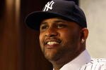 NEW YORK - DECEMBER 18:  CC Sabathia talks to the media during a press conference to announce his signing to the New York Yankees at Yankee Stadium on December 18, 2008  in the Bronx borough of New York City.  (Photo by Nick Laham/Getty Images)