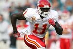 JACKSONVILLE, FL - NOVEMBER 08:  Wide receive Chris Chambers #11 of the Kansas City Chiefs runs a pass pattern while taking on the Jacksonville Jaguars at Jacksonville Municipal Stadium on November 8, 2009 in Jacksonville, Florida. The Jaguars defeated the Chiefs 24-21.  (Photo by Doug Benc/Getty Images)