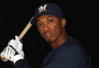 MARYVALE, AZ - FEBRUARY 19: Alcides Escobar of the Milwaukee Brewers poses during photo day at the Brewers spring training complex on February 19, 2009 in Maryvale, Arizona. (Photo by Ronald Martinez/Getty Images)