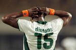 SEKONDI-TAKORADI, GHANA - FEBRUARY 3:  Aruna Dindane is seen during the quater final AFCON match between Ivory Coast and Guinea held February 3, 2008 at the Sekondi Stadium, in Sekondi-Takoradi, Ghana.  (Photo by Lefty Shivambu/Gallo Images/Getty Images)