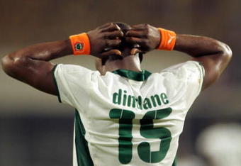 SEKONDI-TAKORADI, GHANA - FEBRUARY 3:  Aruna Dindane is seen during the quater final AFCON match between Ivory Coast and Guinea held February 3, 2008 at the Sekondi Stadium, in Sekondi-Takoradi, Ghana.  (Photo by Lefty Shivambu/Gallo Images/Getty Images)