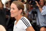 LIMETTE, BELGIUM - MAY 14: World number one of women's tennis Justine Henin arrives to announce her retirement to the press, at her tennis club TC Justine N1, on May 14, 2008 in Limette, Belgium. The 25-year-old insists her decision is final and said 'It's the end of a wonderful adventure but it's something I have been thinking about for a long time'.  She is the winner of seven Grand Slam singles titles and 41 WTA singles titles.   (Photo by Mark Renders/Getty Images)