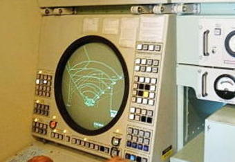 TATOI, GREECE - JULY 30:  A Greek Air Force officer operates the radar of Patriot air defence missile launchers North of Athens at Tatoi military air base, on July 30, 2004 in Tatoi, Greece. Dozens of new PAC 3 (Patriot Advanced Capability) missiles were armed and in position at three locations around the Attica basin providing an air defence 'umbrella' over the Greek capital as part of a massive security plan to safeguard the upcoming Athens 2004 Olympic Games.  (Photo by Milos Bicanski/Getty Images)