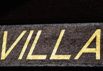 BIRMINGHAM, UNITED KINGDOM - JANUARY 31:  The winter Sun reflects off the word 'Villa' high above the exterior of Villa Park prior to the Barclays Premier League match between Aston Villa and Wigan Athletic at Villa Park on January 31, 2009 in Birmingham, England.  (Photo by Mike Hewitt/Getty Images)