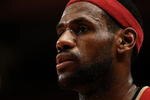 NEW YORK - NOVEMBER 06:  LeBron James #23 of the Cleveland Cavaliers waits for play to resume against  the New York Knicks at Madison Square Garden November 6, 2009 in New York City. NOTE TO USER: User expressly acknowledges and agrees that, by downloading and/or using this Photograph, User is consenting to the terms and conditions of the Getty Images License Agreement.  (Photo by Chris McGrath/Getty Images)