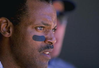 12 Apr 1998:  Infielder Cecil Fielder of the Anaheim Angels in action during a game against the Cleveland Indians at Jacobs Field in Cleveland, Ohio.  The Angels won the game, 12-1. Mandatory Credit: Rick Stewart  /Allsport