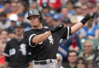 CHICAGO - JUNE 17: Gordon Beckham #15 of the Chicago White Sox swings against the Chicago Cubs on June 17, 2009 at Wrigley Field in Chicago, Illinois. (Photo by Jonathan Daniel/Getty Images)