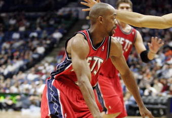 MINNEAPOLIS - OCTOBER 28: Rafer Alston #1 of the New Jersey Nets drives to the basket against the Minnesota Timberwolves at the Target Center on October 28, 2009 in Minneapolis, Minnesota. The Timberwolves defeated the Nets 95-93. NOTE TO USER: User expressly acknowledges and agrees that, by downloading and or using this photograph, User is consenting to the terms and conditions of the Getty Images License Agreement. (Photo by Genevieve Ross/Getty Images)