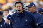 ANN ARBOR, MI - SEPTEMBER 15:  Head coach Charlie Weis of the Notre Dame Fighting Irish looks on during the game against the Michigan Wolverines on September 15, 2007 at Michigan Stadium in Ann Arbor, Michigan. Michigan won 38-0. (Photo by Gregory Shamus/Getty Images)  